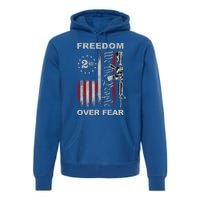 Freedom Over Fear 2nd Adt Patriotic Progun Gift Premium Hoodie