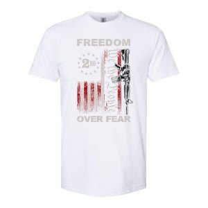 Freedom Over Fear 2nd Adt Patriotic Progun Gift Softstyle CVC T-Shirt