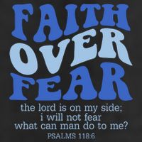 Faith Over Fear The Lord Is On My Side Psalms 118:6 Jesus Christ Christian Adult Drive Performance Visor