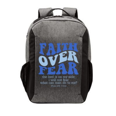 Faith Over Fear The Lord Is On My Side Psalms 118:6 Jesus Christ Christian Vector Backpack