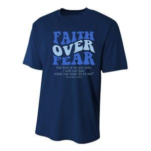 Faith Over Fear The Lord Is On My Side Psalms 118:6 Jesus Christ Christian Youth Performance Sprint T-Shirt