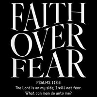 Faith Over Fear Christian Button