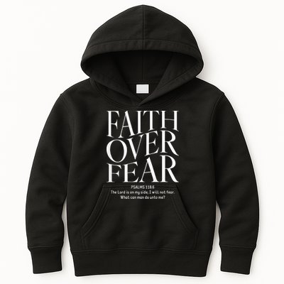 Faith Over Fear Christian Kids Hoodie