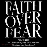 Faith Over Fear Christian Kids T-Shirt