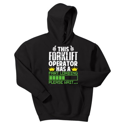 Forklift Operator Fart Loading Oddly Specific  Kids Hoodie