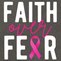 Faith Over Fear Breast Cancer Awareness Cotton Canvas Backpack