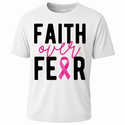 Faith Over Fear Breast Cancer Awareness Cooling Performance Crew T-Shirt