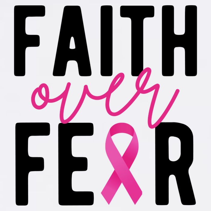 Faith Over Fear Breast Cancer Awareness Apron
