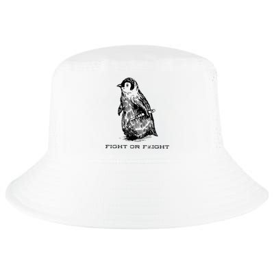 Fight or Flight Funny Penguin Pun Fight Or Flight Meme Cool Comfort Performance Bucket Hat