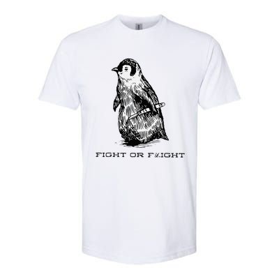 Fight or Flight Funny Penguin Pun Fight Or Flight Meme Softstyle CVC T-Shirt