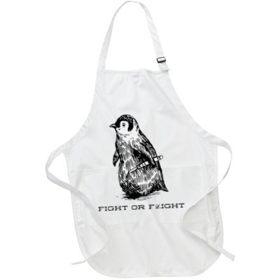Fight or Flight Funny Penguin Pun Fight Or Flight Meme Apron