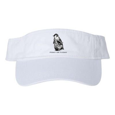 Fight or Flight Funny Penguin Pun Fight Or Flight Meme Valucap Bio-Washed Visor