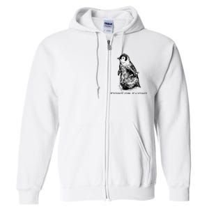 Fight or Flight Funny Penguin Pun Fight Or Flight Meme Full Zip Hoodie