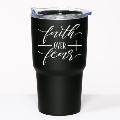 Faith Over Fear Jesus Christian Religious Tumbler