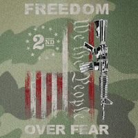 Freedom Over Fear 2nd Amendment Patriotic ProGun ON BACK Legacy Tie Dye Trucker Hat