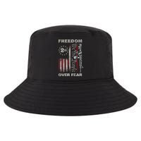 Freedom Over Fear 2nd Amendment Patriotic ProGun ON BACK Cool Comfort Performance Bucket Hat