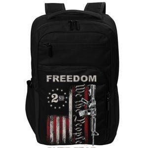 Freedom Over Fear 2nd Amendment Patriotic ProGun ON BACK Impact Tech Backpack