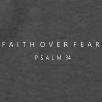 Faith Over Fear Psalm 34 Christian Minimal Christian Vector Backpack