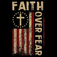 Faith Over Fear Patriotic Christian Sustainable Bucket Hat