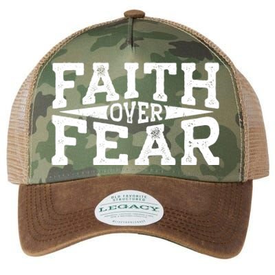 Faith Over Fear Christianity Legacy Tie Dye Trucker Hat