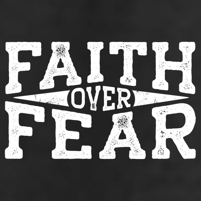 Faith Over Fear Christianity 7 Panel Mesh Trucker Snapback Hat