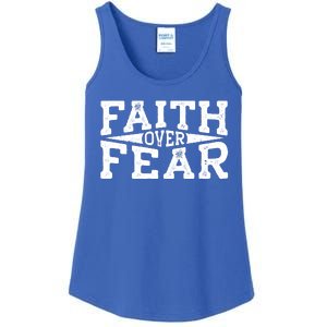 Faith Over Fear Christianity Ladies Essential Tank