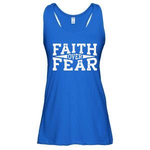 Faith Over Fear Christianity Ladies Essential Flowy Tank