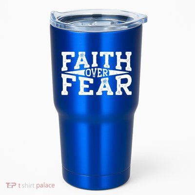 Faith Over Fear Christianity Tumbler