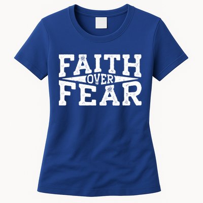 Faith Over Fear Christianity Womens T-Shirt