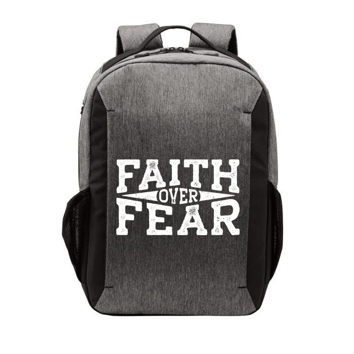 Faith Over Fear Christianity Vector Backpack