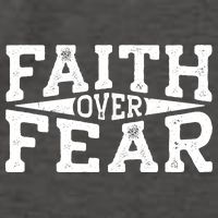 Faith Over Fear Christianity Vector Backpack