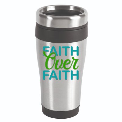 Faith Over Faith 16oz Travel Tumbler