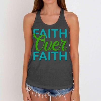 Faith Over Faith Women's Knotted Racerback Tank