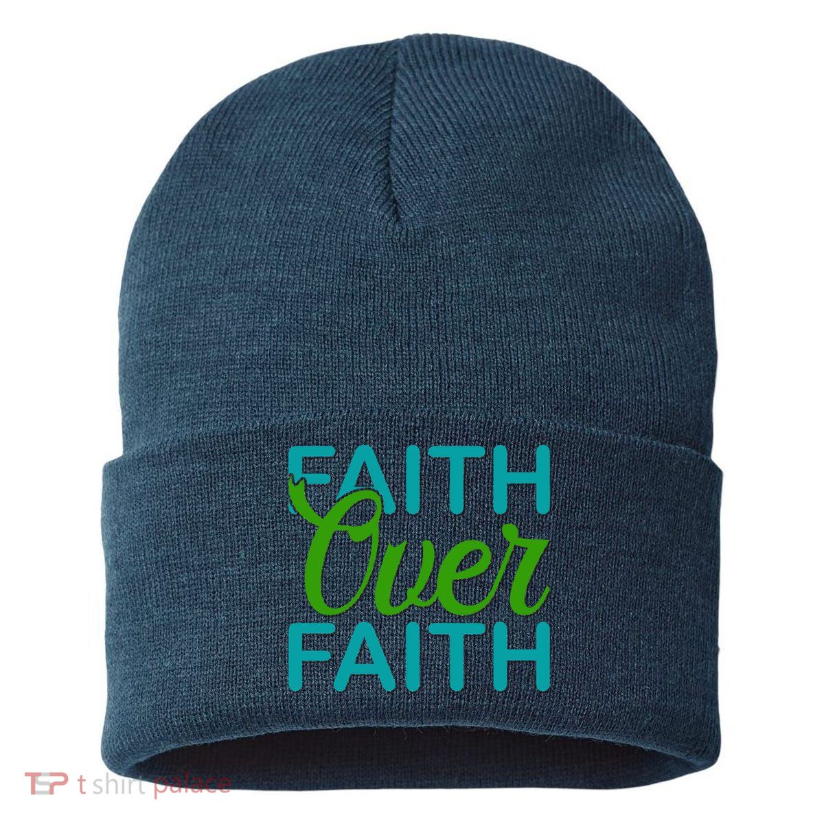 Faith Over Faith Sustainable Knit Beanie