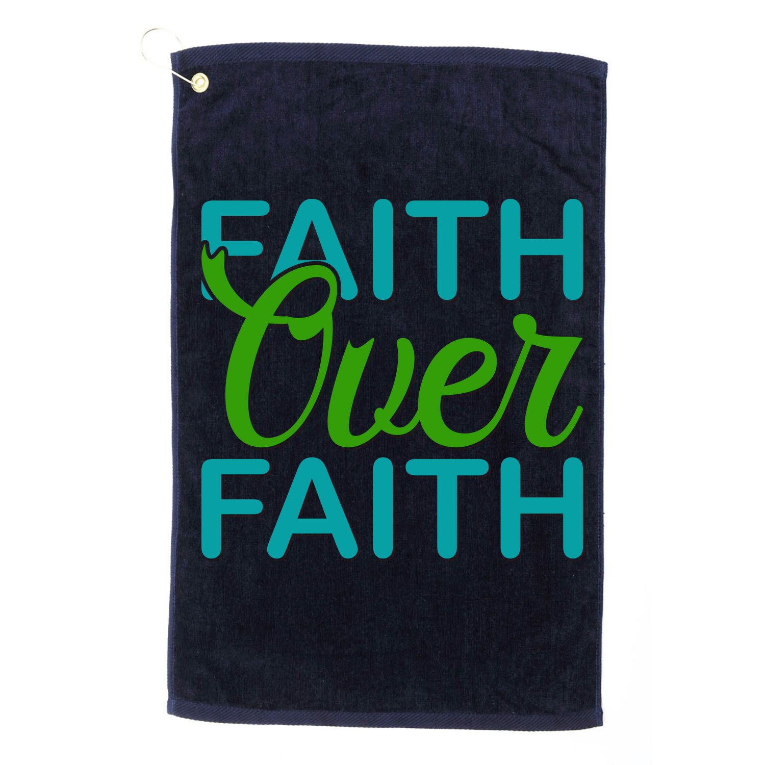 Faith Over Faith Golf Towel