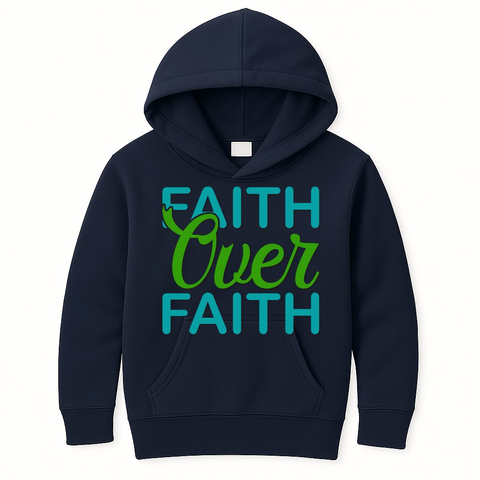 Faith Over Faith Kids Hoodie