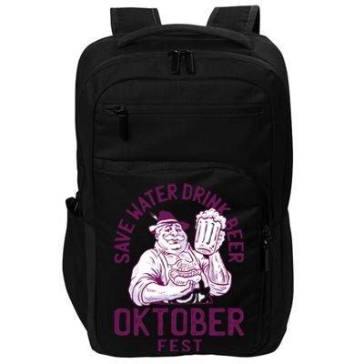 Funny Oktober Fest Save Water Beer Er October Gift Impact Tech Backpack