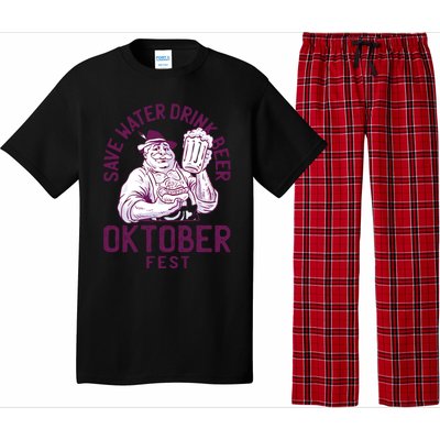 Funny Oktober Fest Save Water Beer Er October Gift Pajama Set