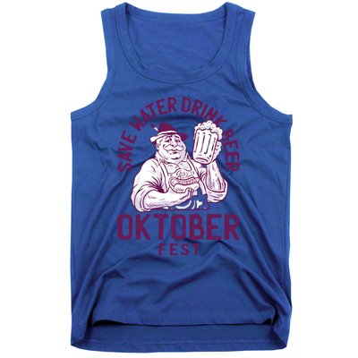 Funny Oktober Fest Save Water Beer Er October Gift Tank Top