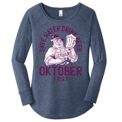 Funny Oktober Fest Save Water Beer Er October Gift Women's Perfect Tri Tunic Long Sleeve Shirt