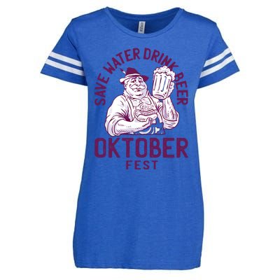 Funny Oktober Fest Save Water Beer Er October Gift Enza Ladies Jersey Football T-Shirt