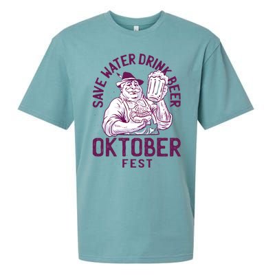 Funny Oktober Fest Save Water Beer Er October Gift Sueded Cloud Jersey T-Shirt