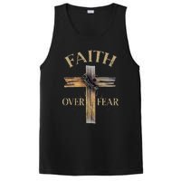 Faith Over Fear Christian Cross Religious For PosiCharge Competitor Tank