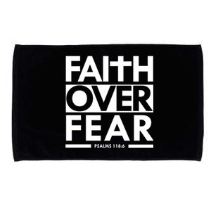 Faith Over Fear Bible Scripture Verse Christian Microfiber Hand Towel