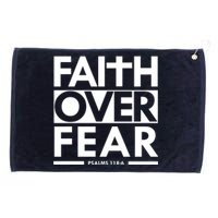 Faith Over Fear Bible Scripture Verse Christian Grommeted Golf Towel