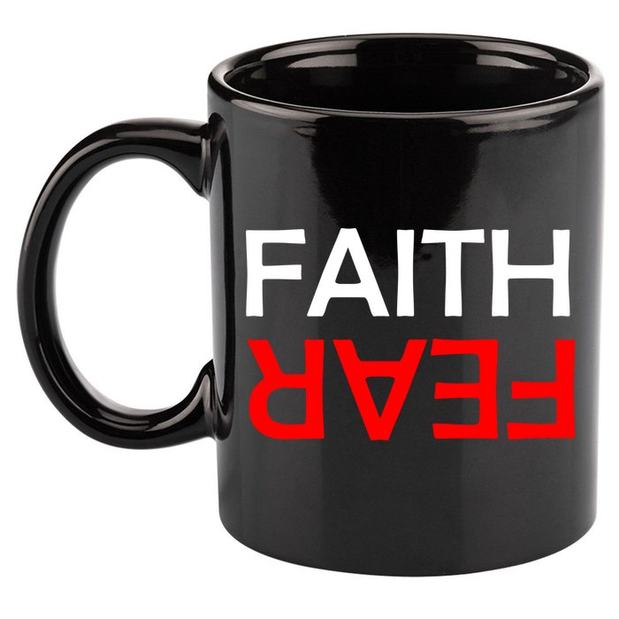Faith Over Fear 11oz C Handle Ceramic Mug