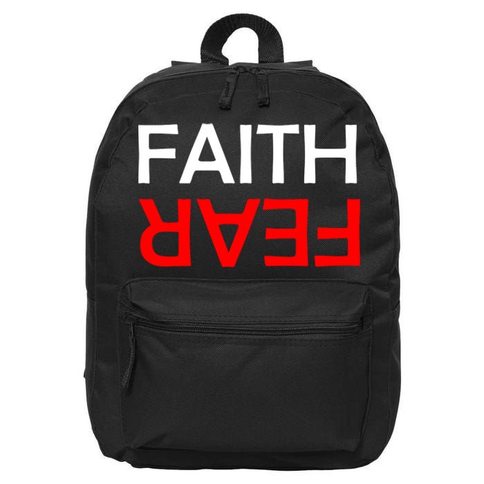 Faith Over Fear 16 in Basic Backpack