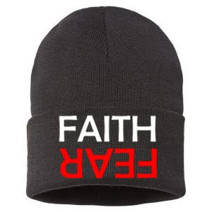 Faith Over Fear Sustainable Knit Beanie