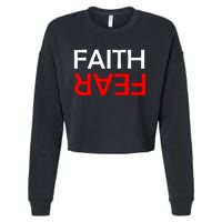 Faith Over Fear Cropped Pullover Crew