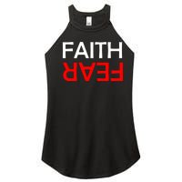 Faith Over Fear Women's Perfect Tri Rocker Tank